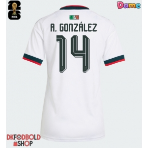 Mexico Armando Gonzalez #14 Udebanetrøje Dame VM 2026 Kort ærmer Mexico Armando Gonzalez #14 Udebanetrøje Dame VM 2026 Kort ærmer